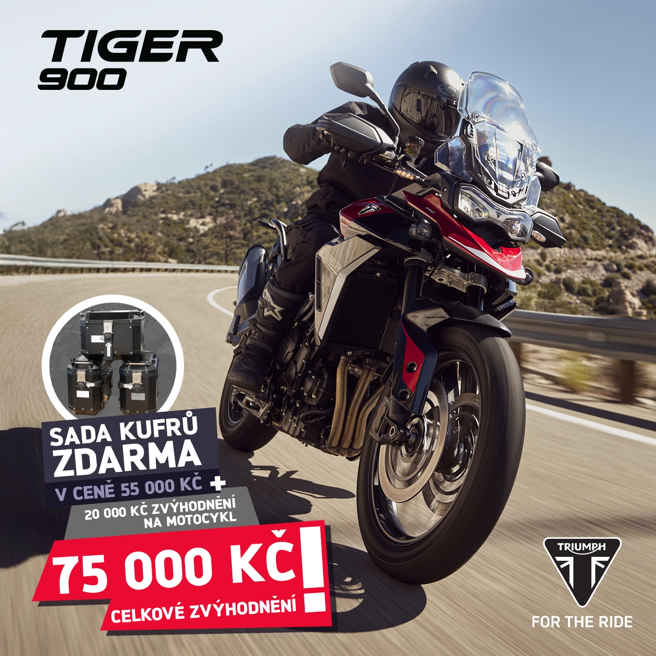ŘADA TIGER 900 NYNÍ VÝHODNĚJI O 75 000 KČ!