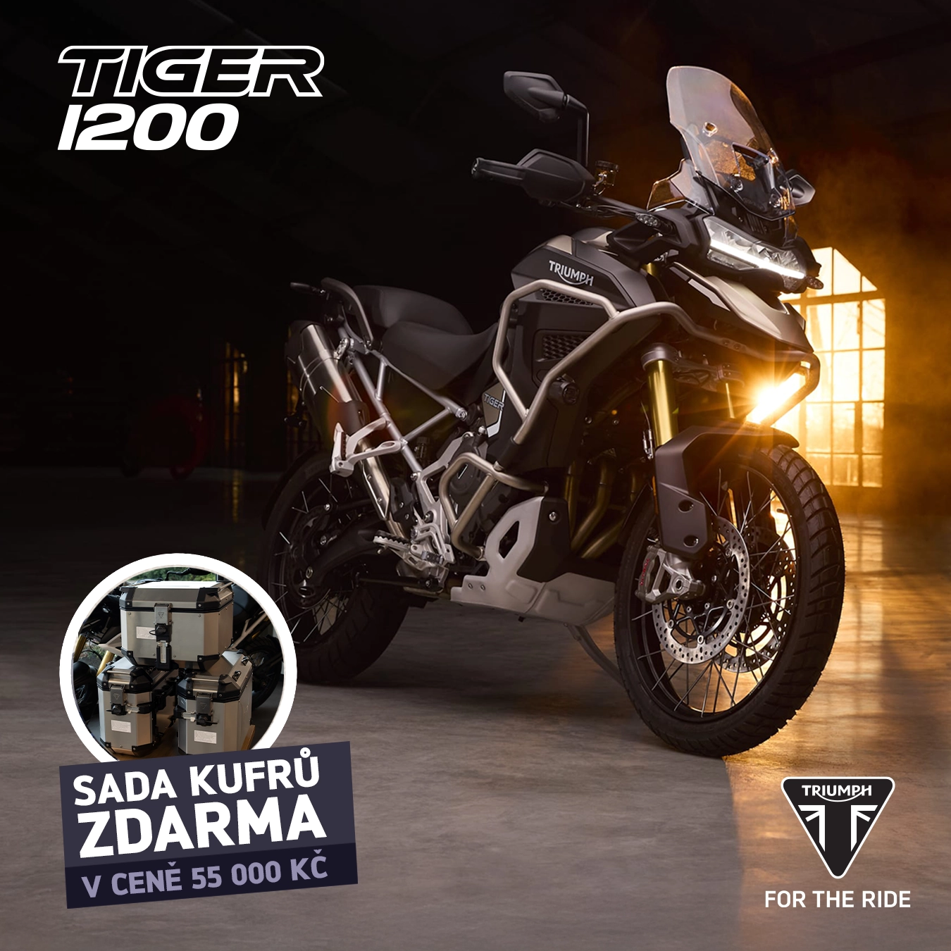 ŘADA TIGER 1200 SE SADOU KUFRŮ V HODNOTĚ 55 000 KČ!